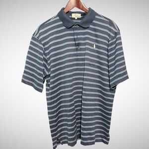 Nick Price Shirt Mens Large McArthur Golf Club Milk Jug Short Sleeve Stripe